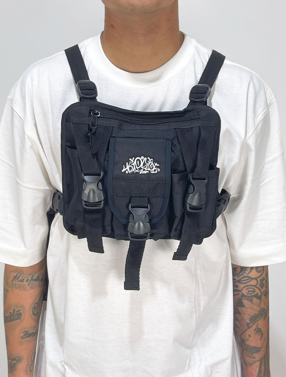 Shoulder Chest Bag De Peito Trip Side Tag Code