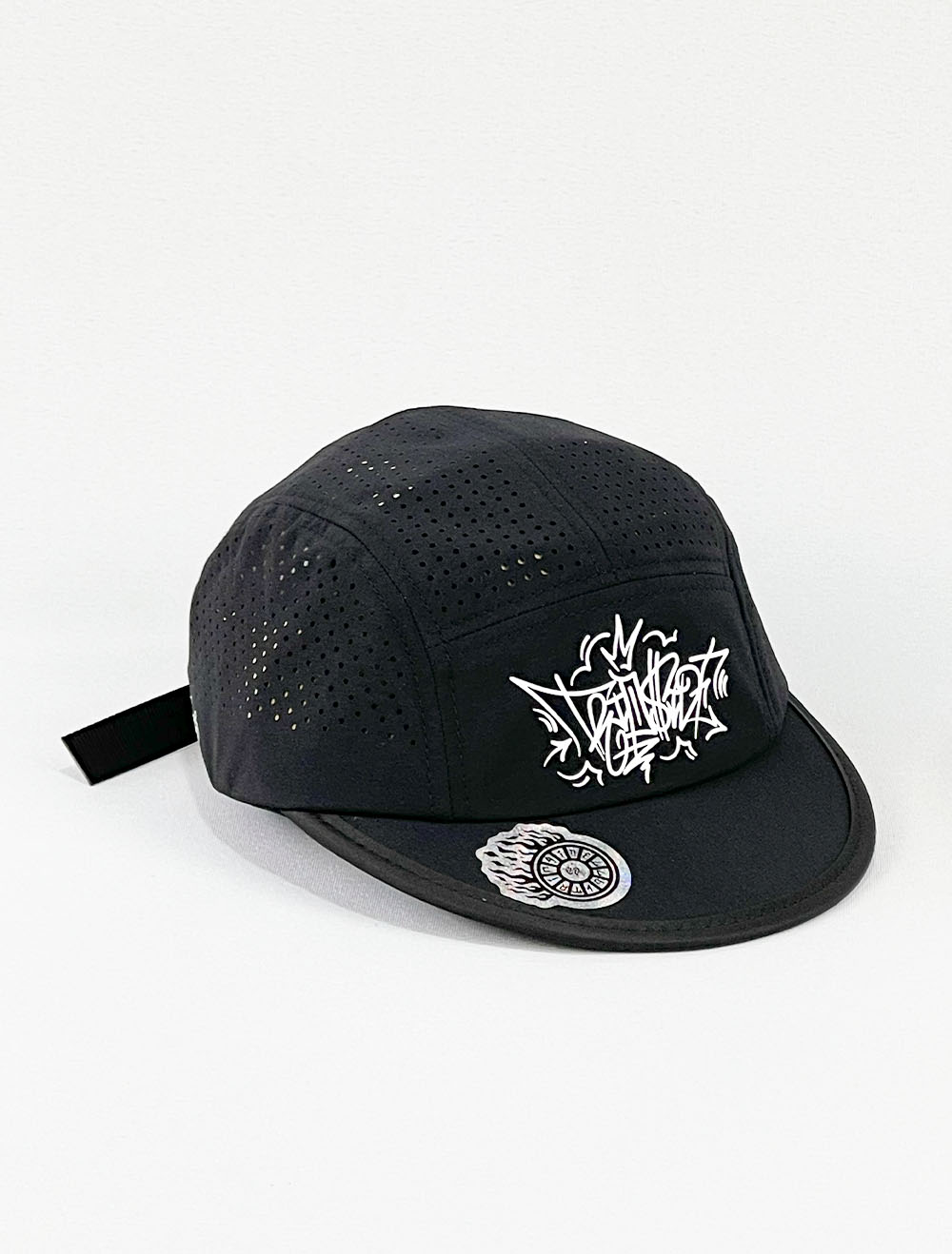 Boné 5 Five Panel Aba Curta Trip Side Tag Guner - Preto - Aba Flexível