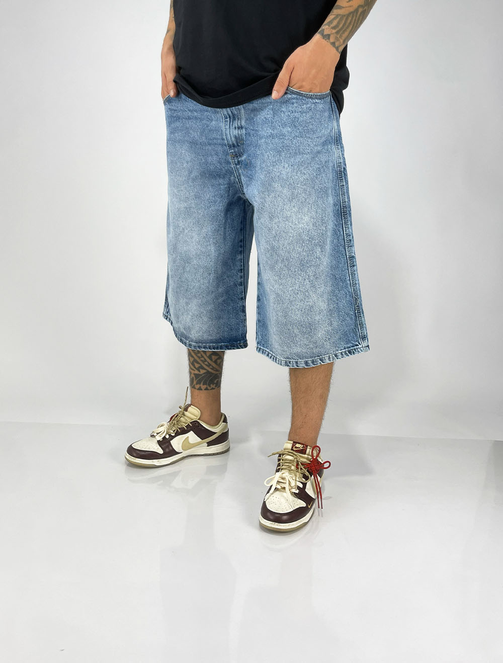 Bermuda Jeans Baggy Super Jorts Denim Co - Azul