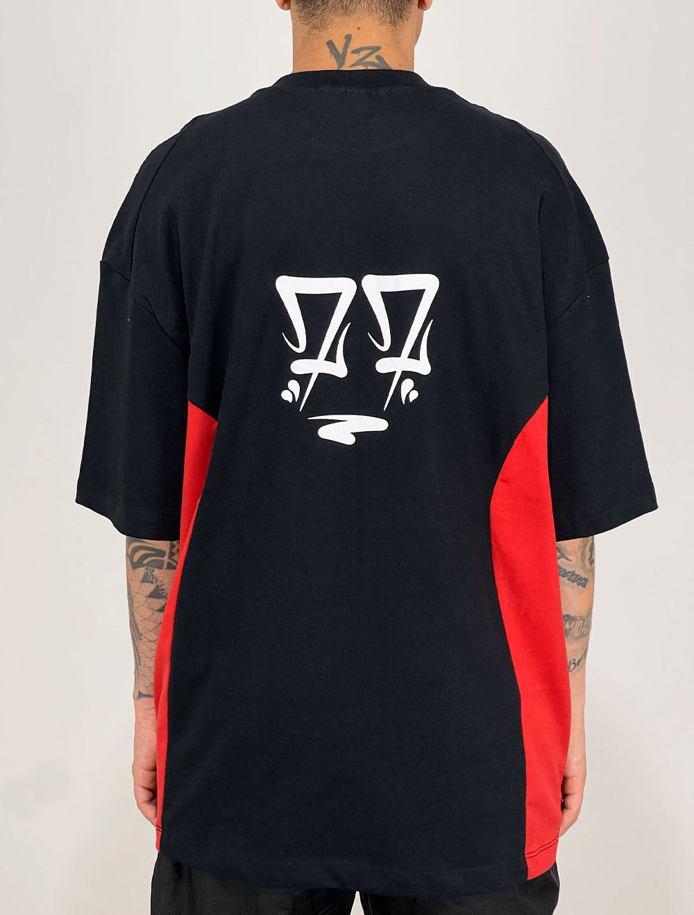 Camiseta Oversized Premium Trip Side Recorte Tied 77 - Preta