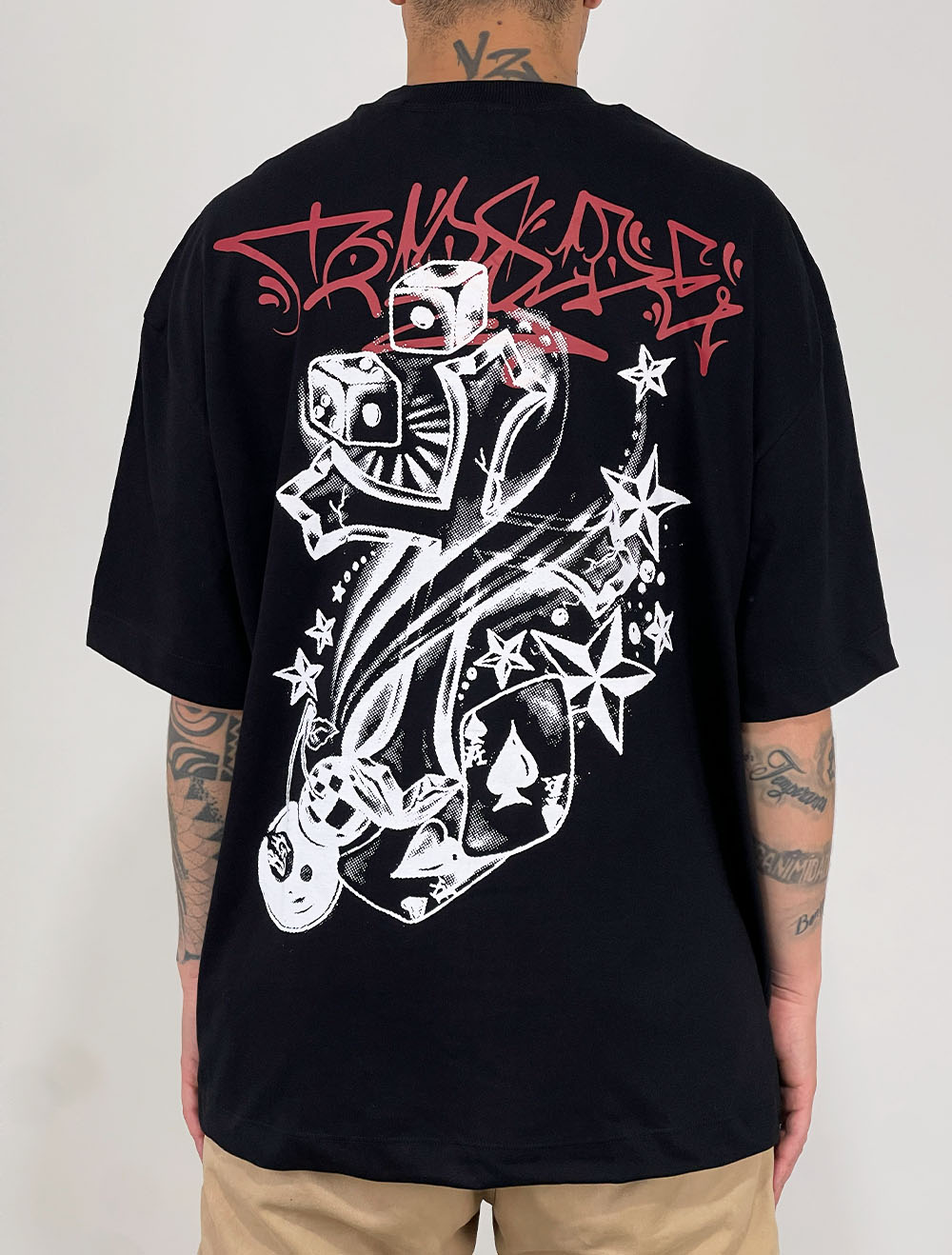 Camiseta Oversized Trip Side Games Element - Preta