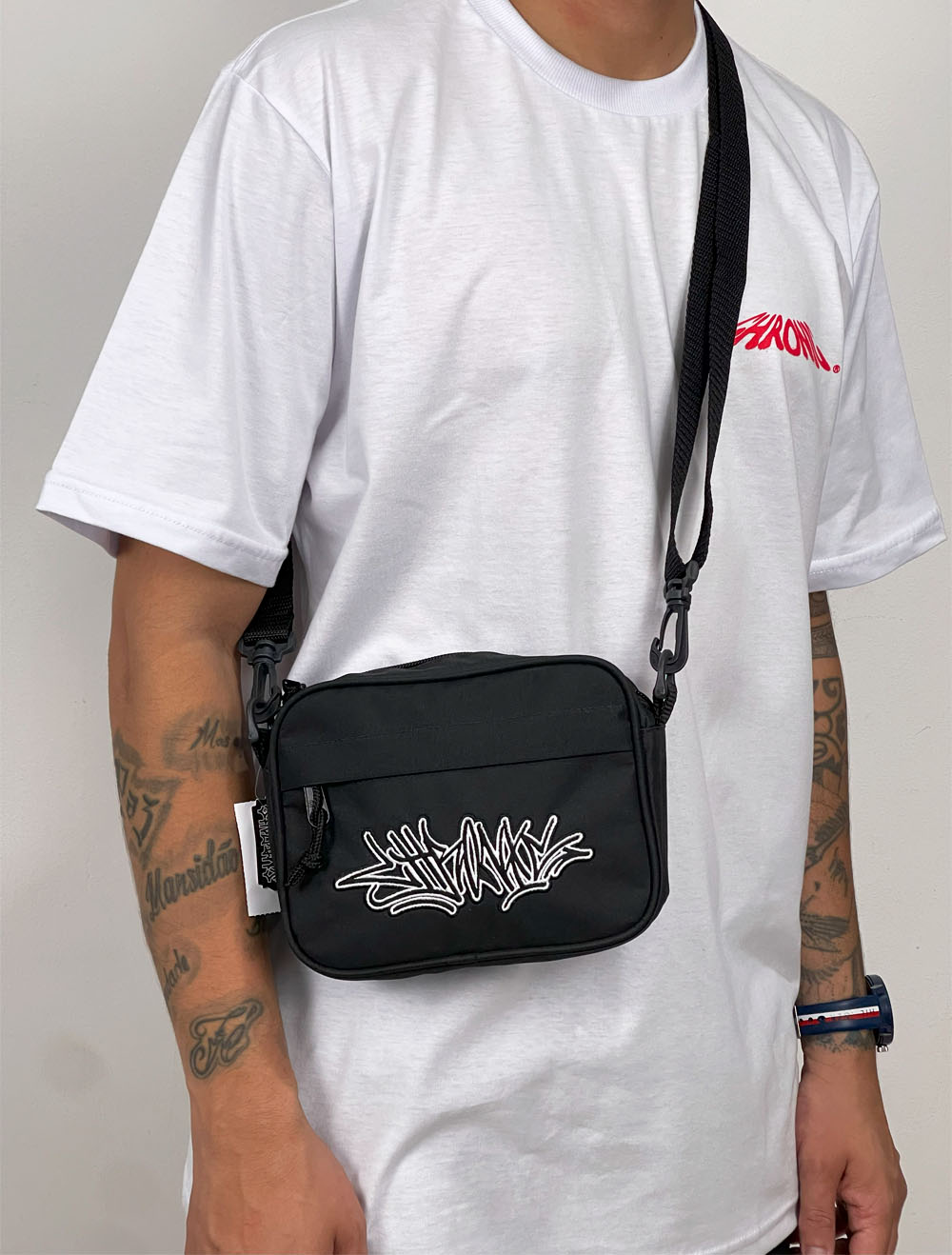 Shoulder Bag Chronic Tag Advanced - Preta