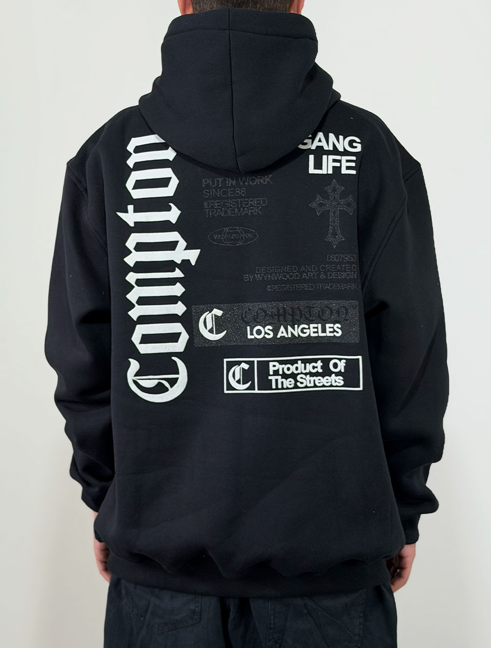 Blusa Moletom Compton Gang Life - Preta