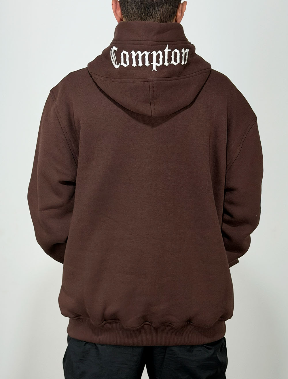 Blusa Moletom Compton Hoodie Basic - Marrom