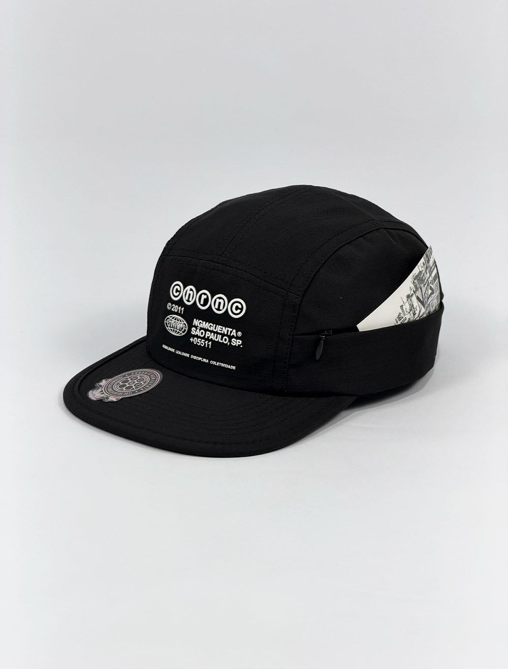 Boné 5 Five Panel Chronic Tag CHRNC Lealdade - Preto - Aba Flexível