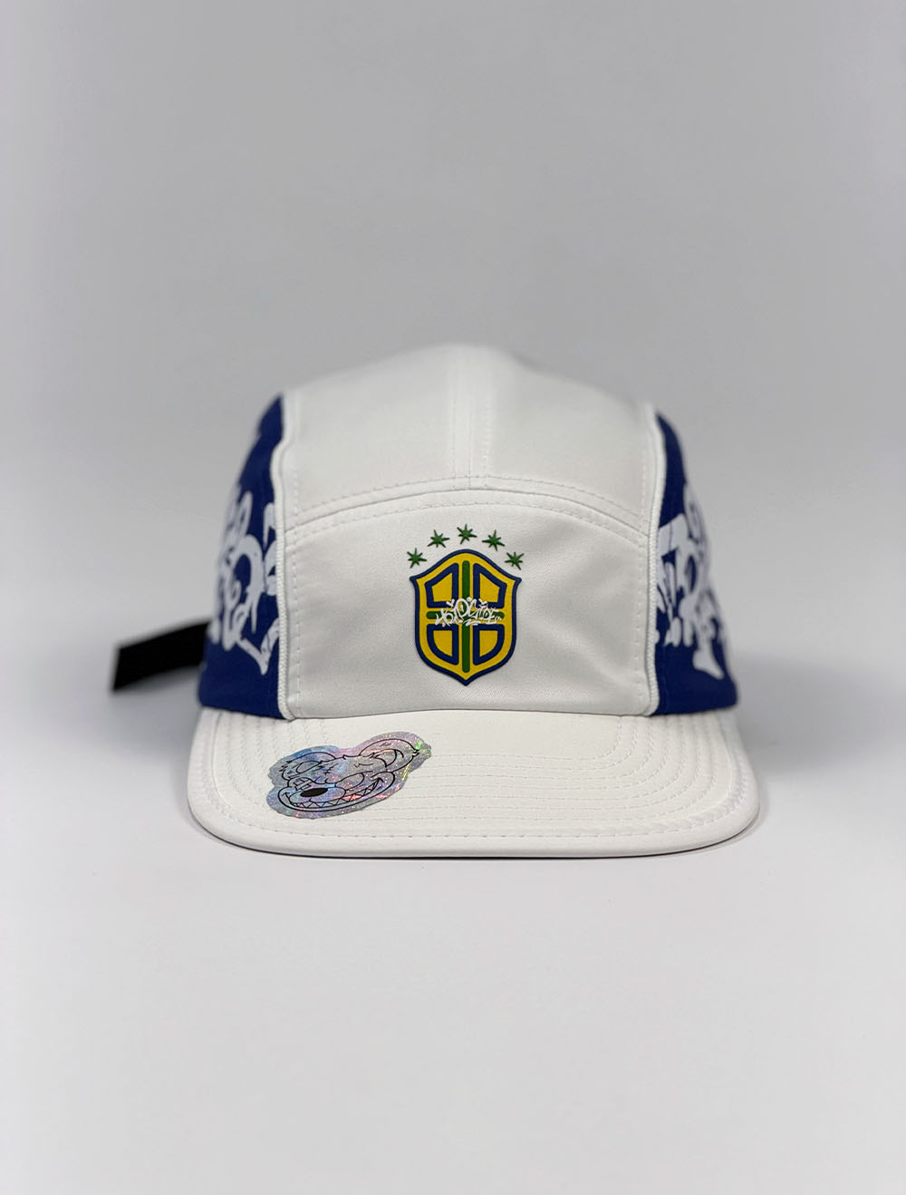 Boné 5 Five Panel Trip Side Brasil Seleção Tag Lateral - Branco