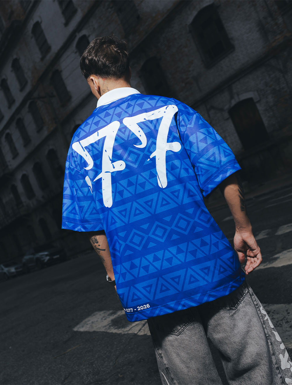 東芝23zp2 Camiseta de Time Oversized Trip Side Seleção Brasil - Azul