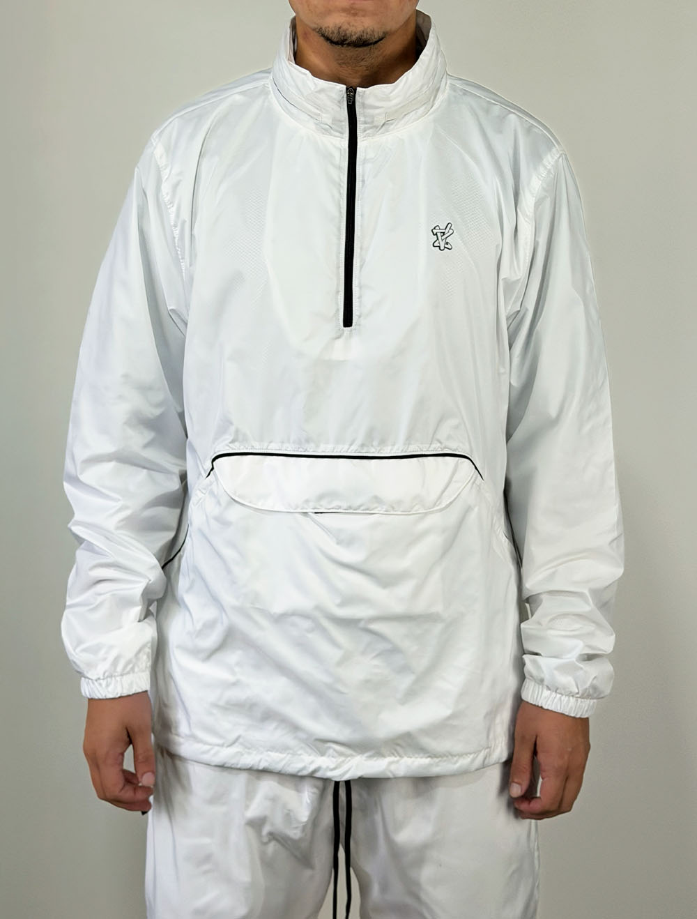 Jaqueta Corta Vento Vizu07 Anorak Line Logo New - Branca