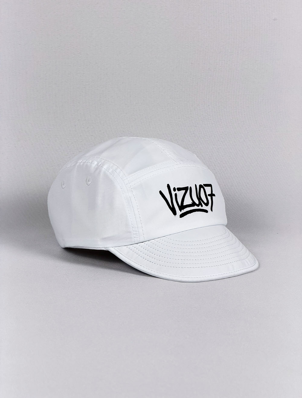 Boné 5 Five Panel Vizu07 Sport Air - Branco - Aba Curta e Flexível