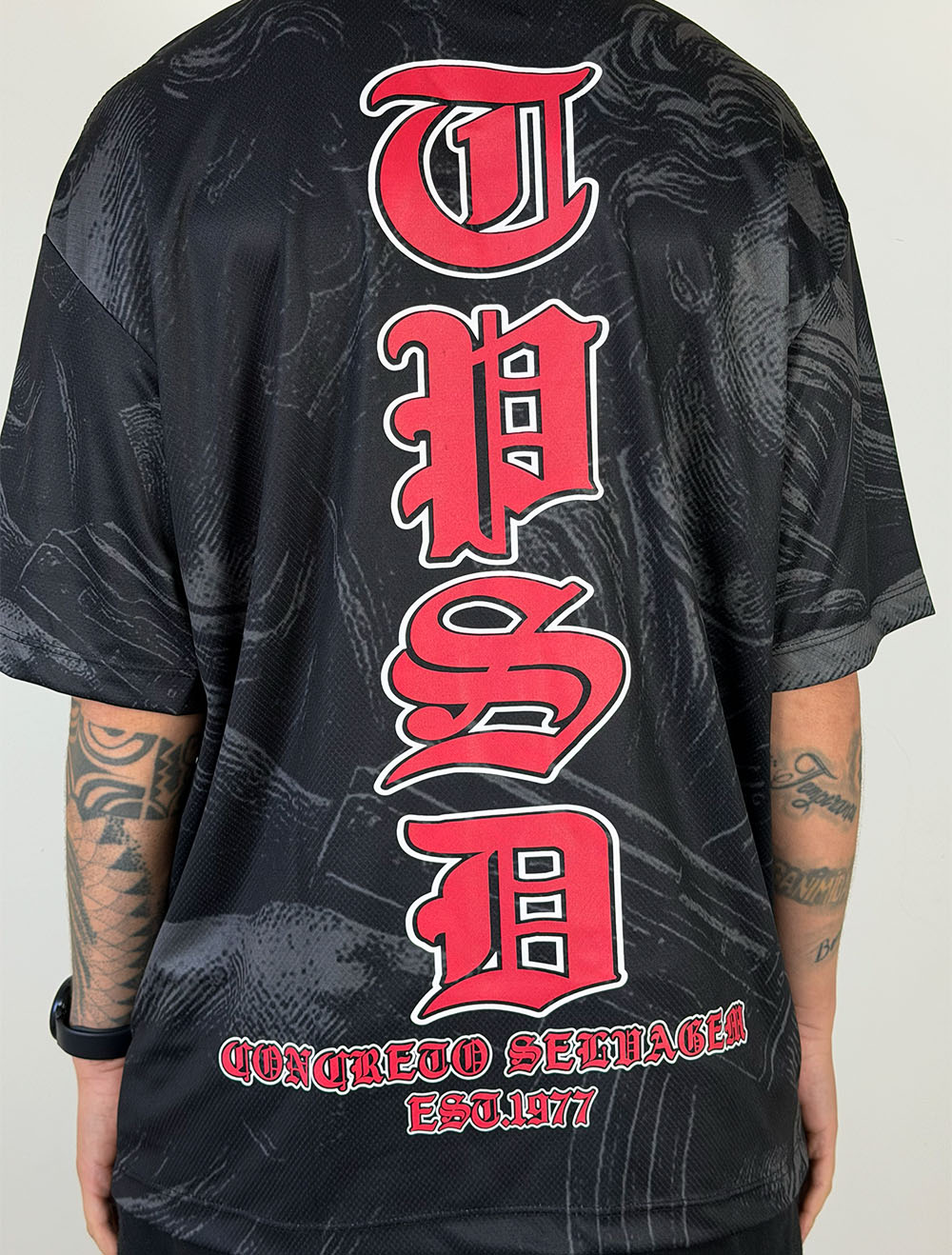 Camiseta de Time Oversized Trip Side Anjo Gangsta TPSD Vertical