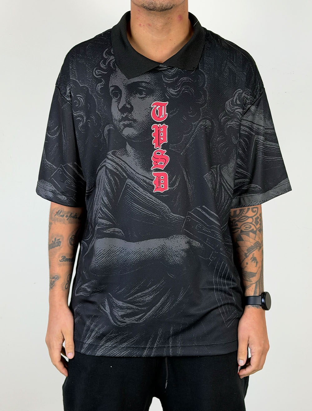Camiseta de Time Oversized Trip Side Anjo Gangsta TPSD Vertical