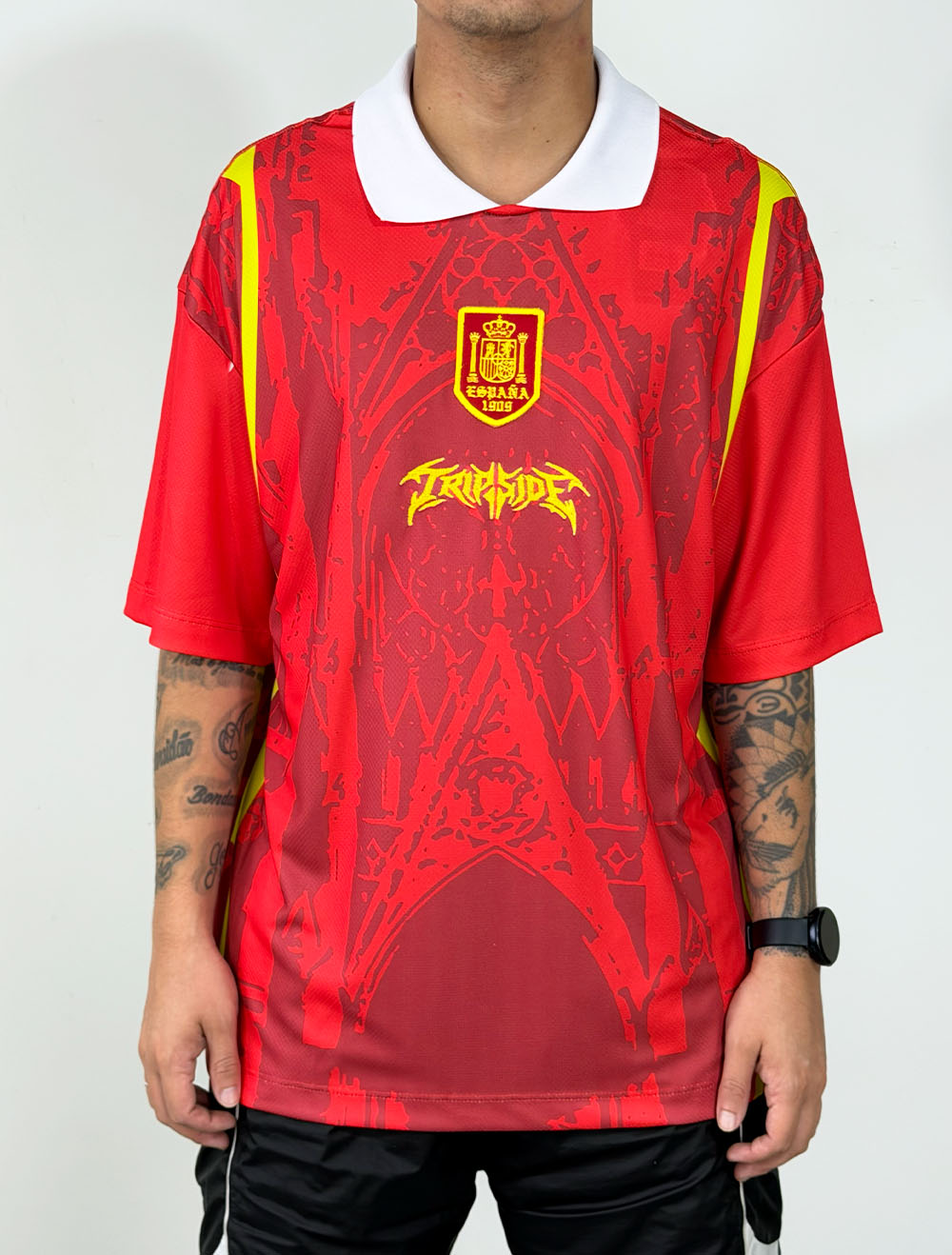 Camiseta de Time Oversized trip Side Seleção Espanha - Vermelha