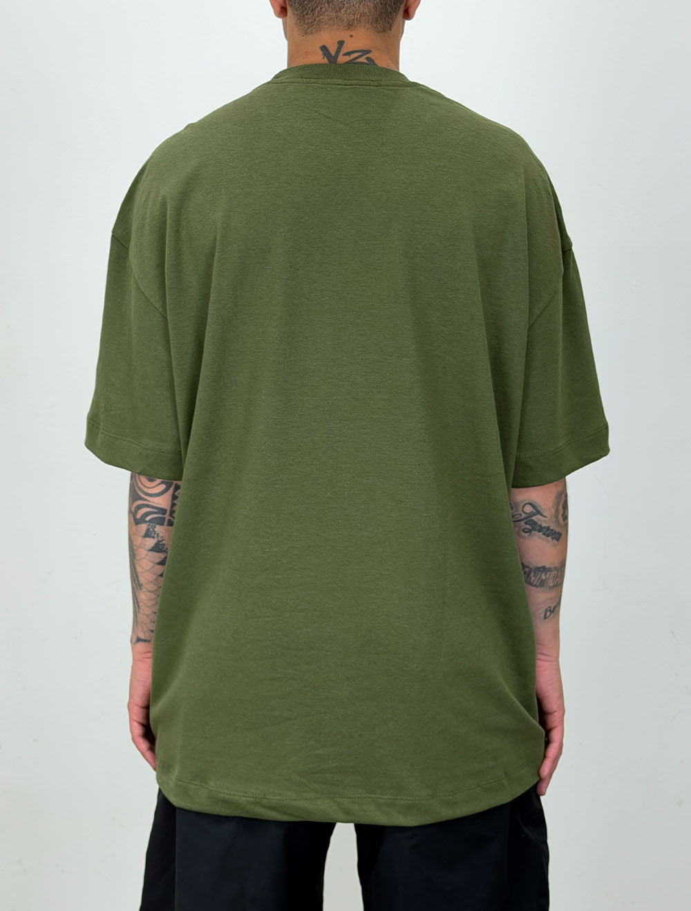 Camiseta Oversized Premium Trip Side Tag Eagle - Verde