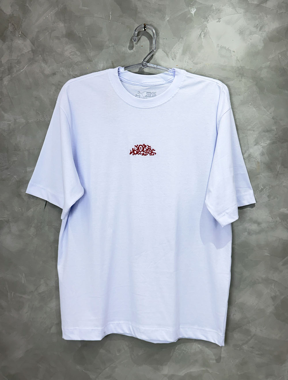 Camiseta Plus Size Trip Side Tag Code Front - Branco