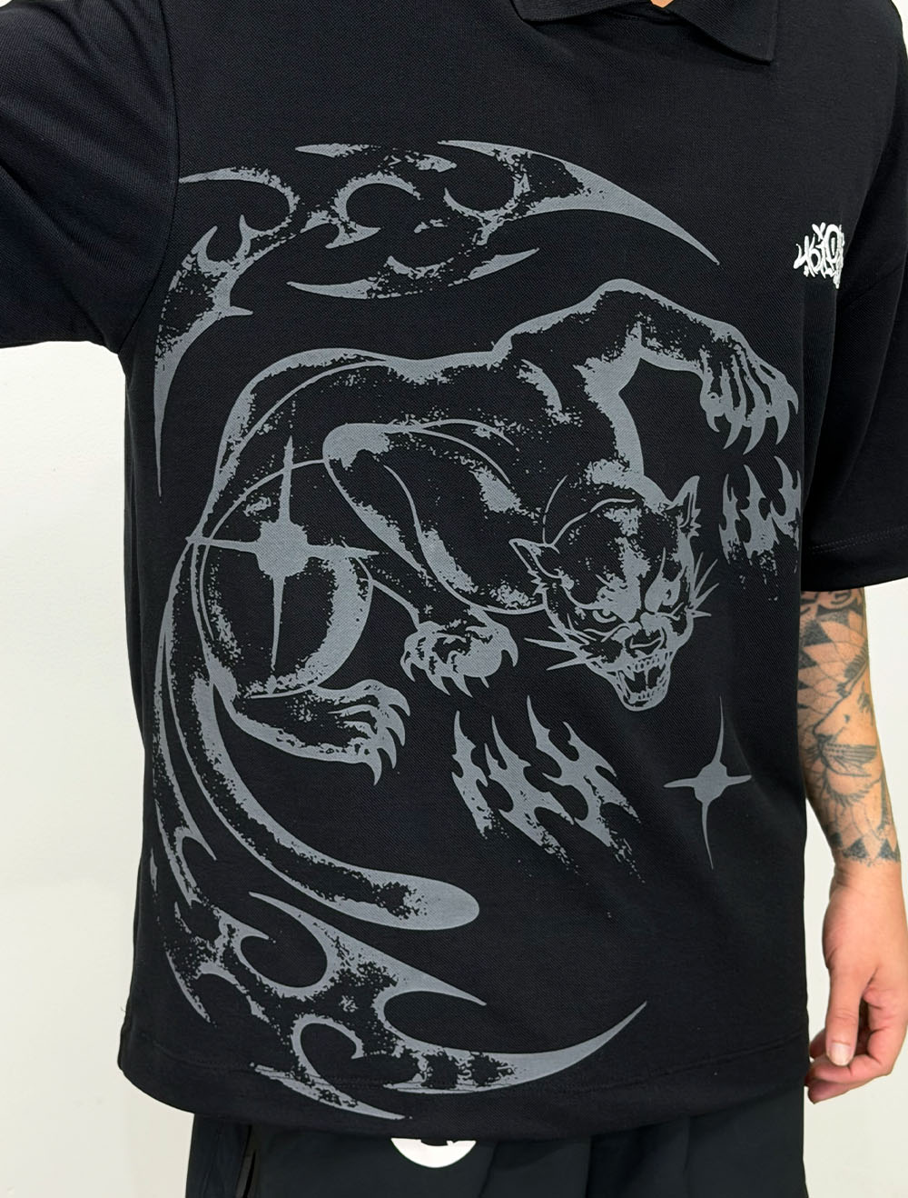 Camiseta Oversized Premium Trip Side Recorte Bear - Off White